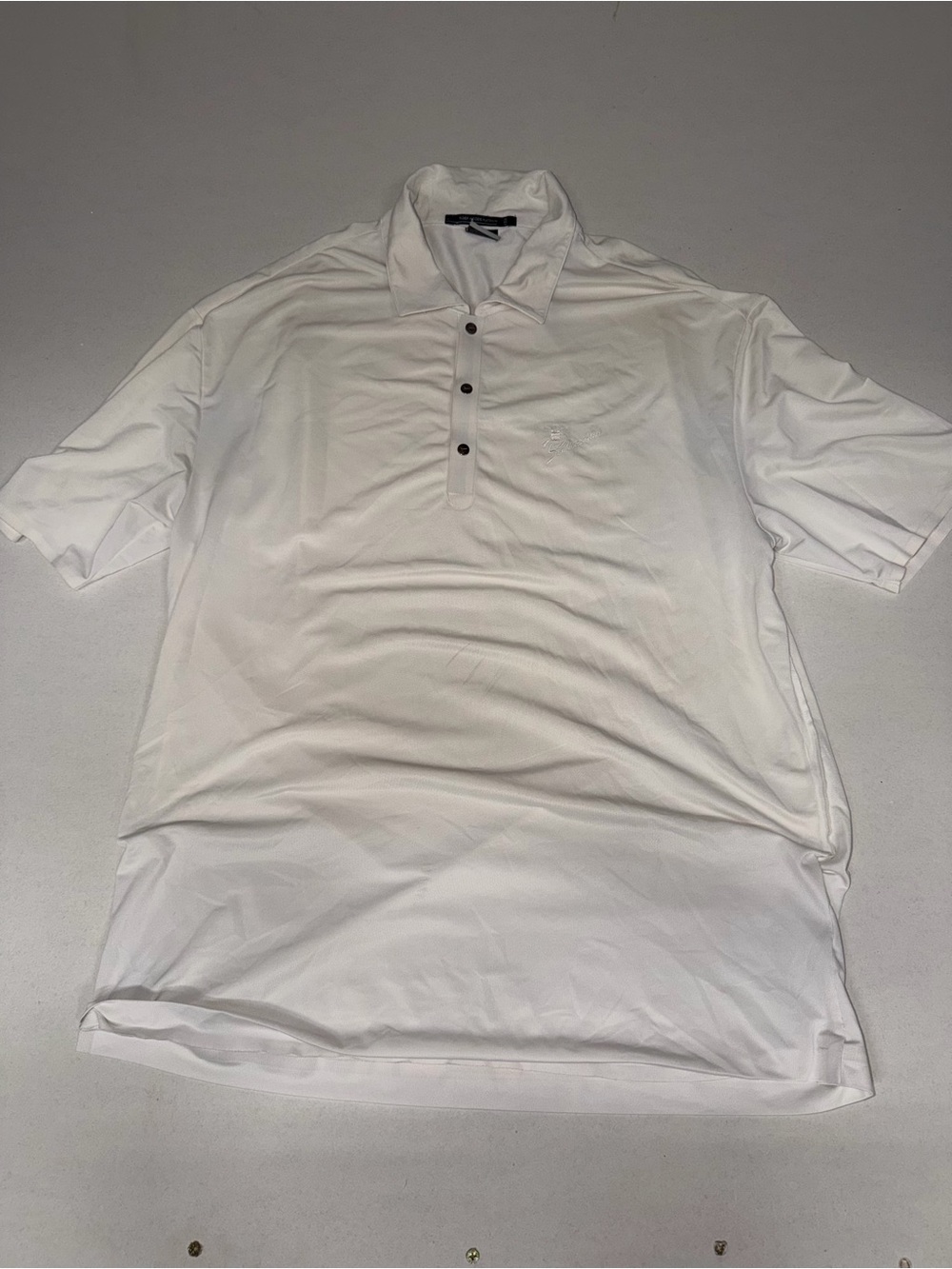 Men's Nike Tiger Woods Platninum White Polo Shirt - Lightweight Performance
